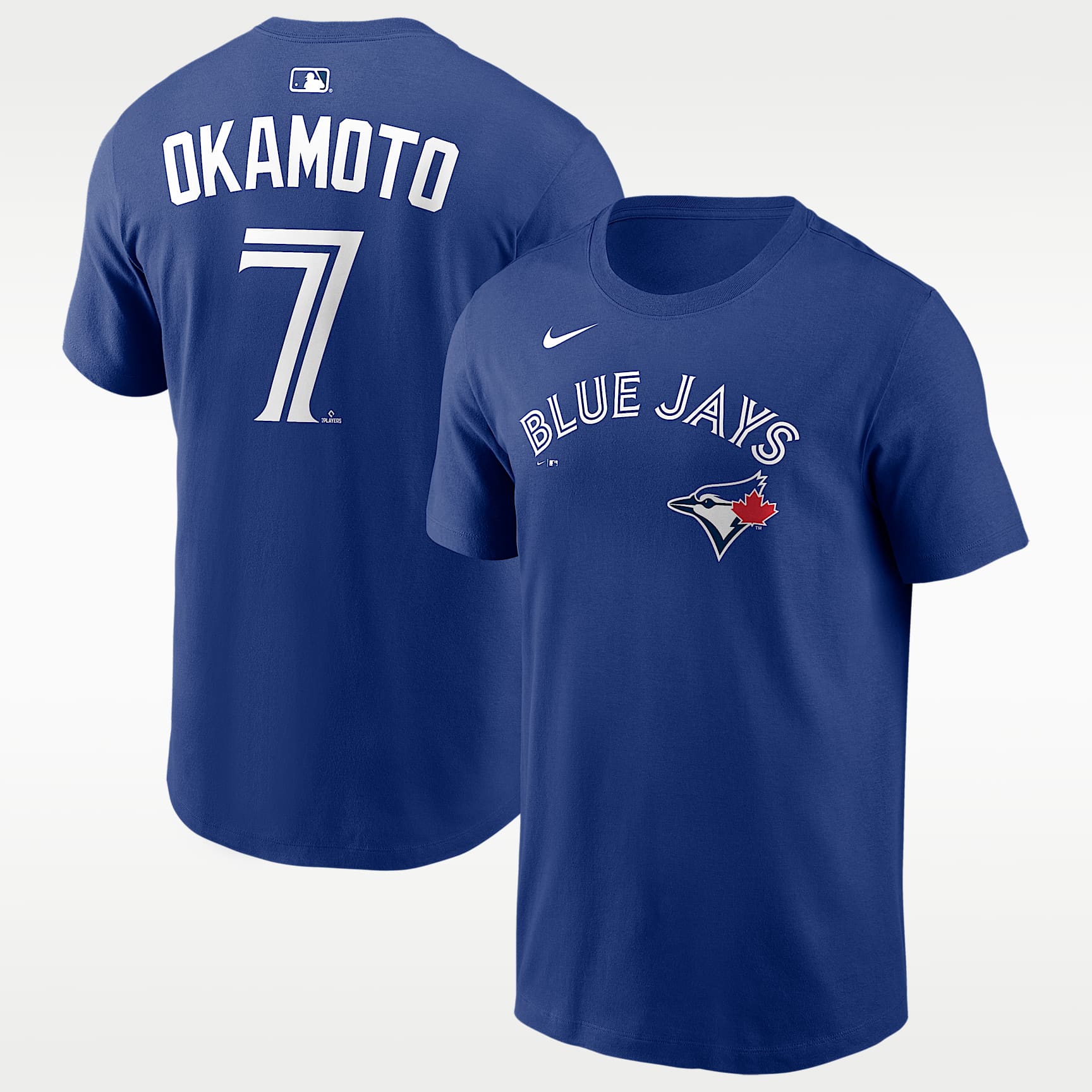 Kazuma Okamoto Toronto Blue Jays Fuse Men's Nike MLB T-Shirt. Nike JP